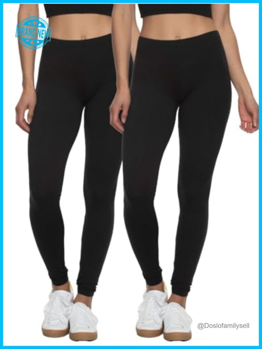 Velvety Super Soft Lightweight Leggings 2-Pack Yoga Pants